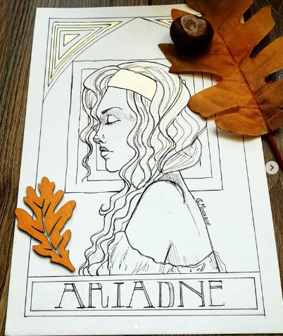 Ariadne Daughter of Pasiphae, associated with The Labyrinth