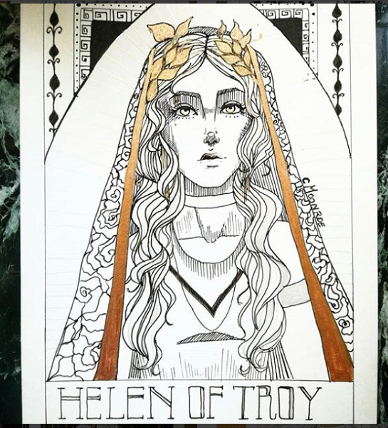 Helen of Troy Woman who Paris kidnapped from Sparta, starting the infamous Trojan war